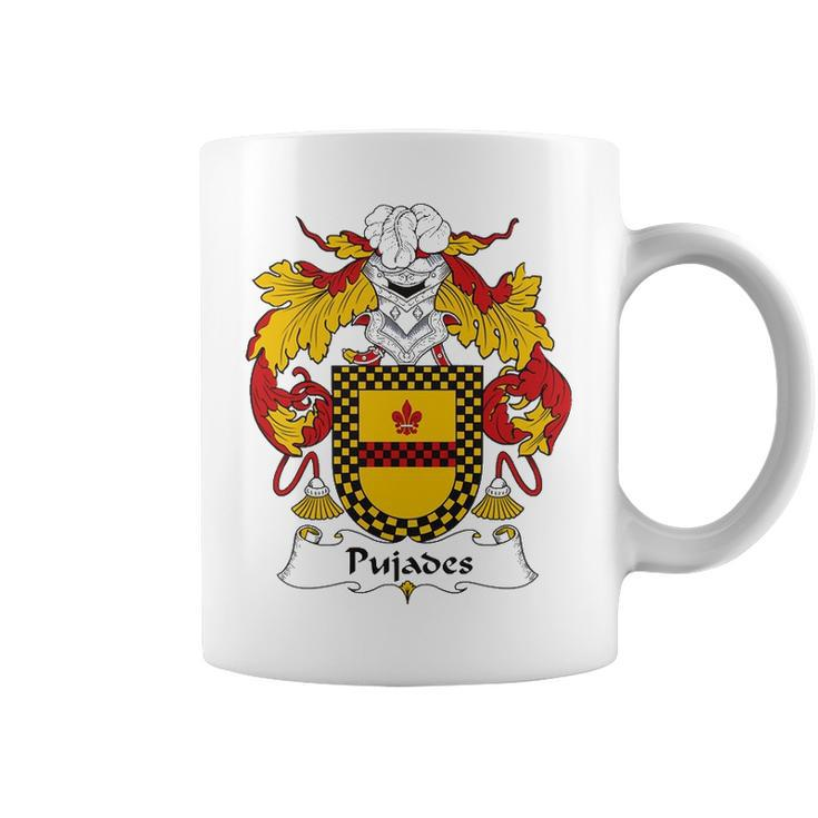 Pujades Coat Of Arms   Family Crest Shirt Essential T Shirt Coffee Mug