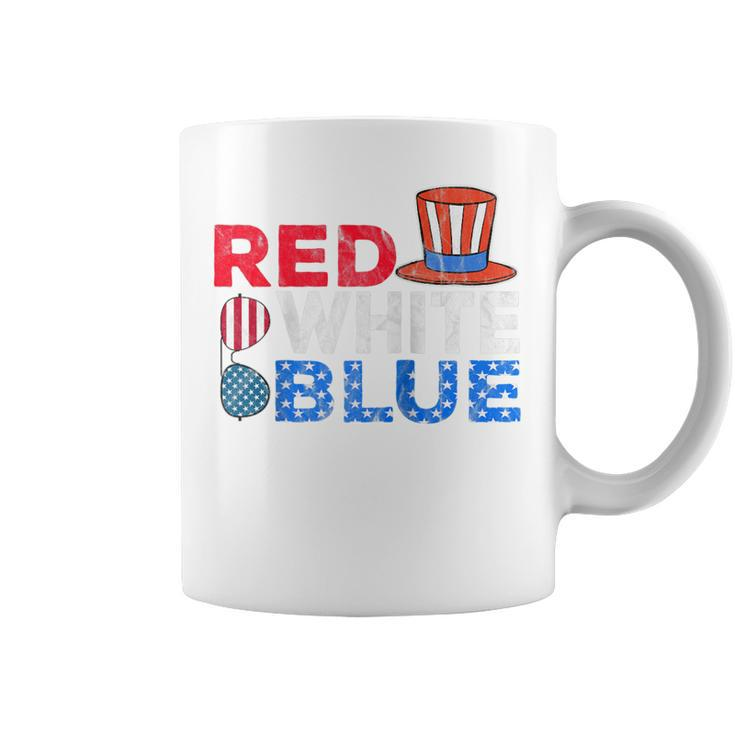Red White Blue American Flag 4Th Of July Funny Gift Mom Dad  Coffee Mug