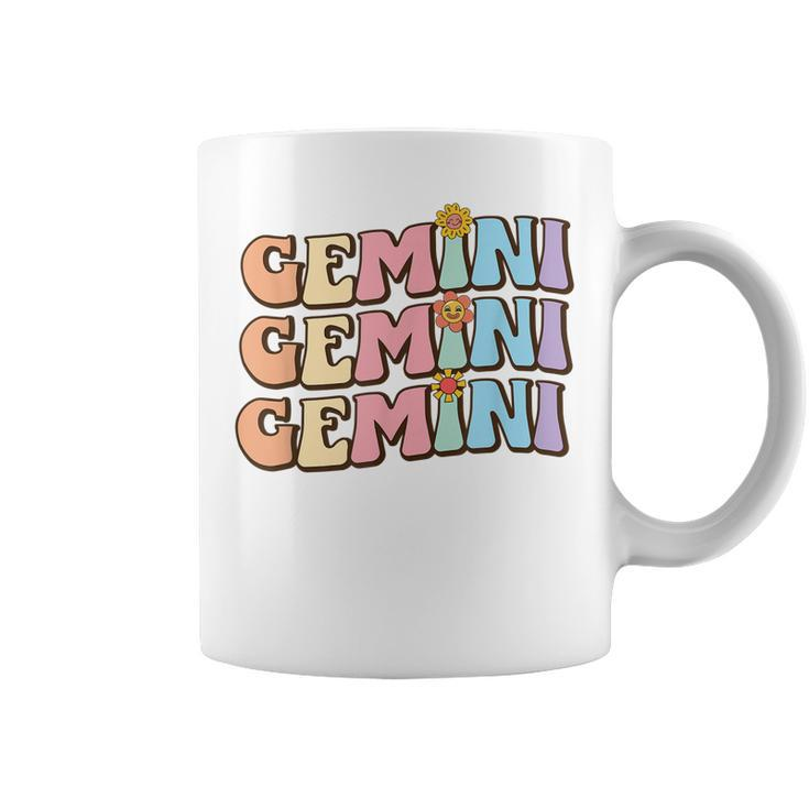 Retro Astrology May Or June Birthday Zodiac Sign Gemini  Coffee Mug
