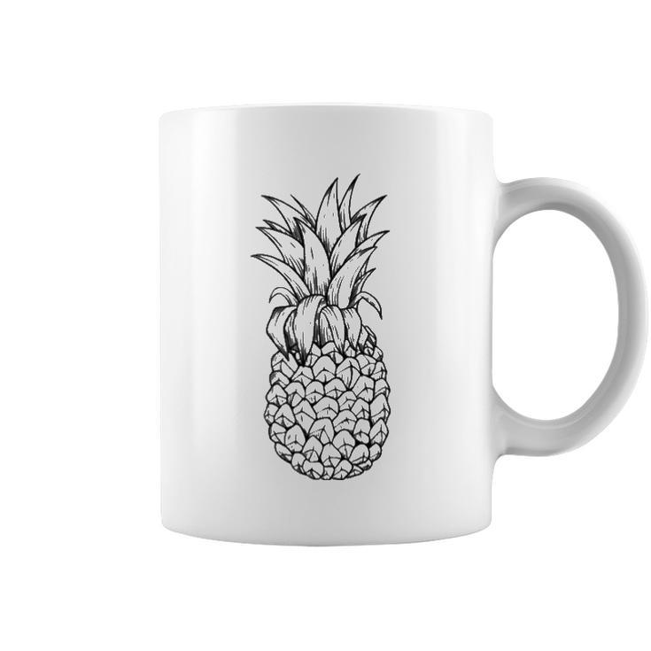Retro Pineapple  80S Tropical Fruit Lover Gift Coffee Mug
