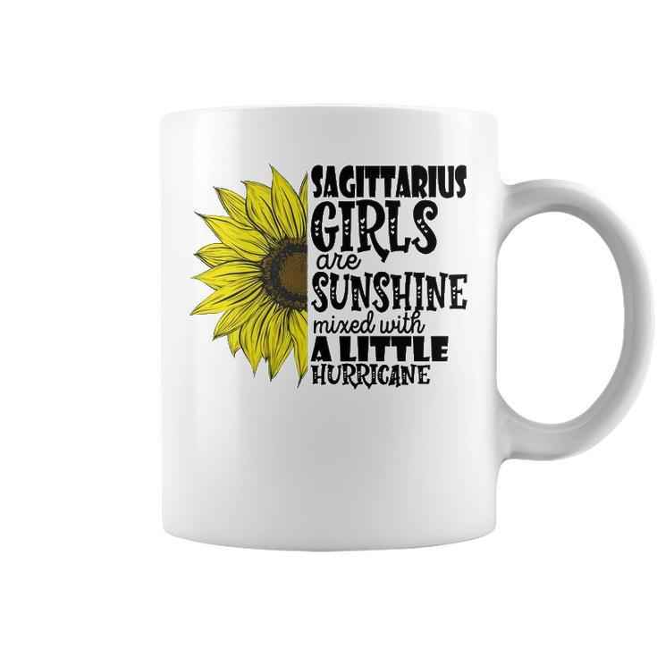 Sagittarius Girls Are Sunshine Mixed With A Little Hurricane V2 Coffee Mug
