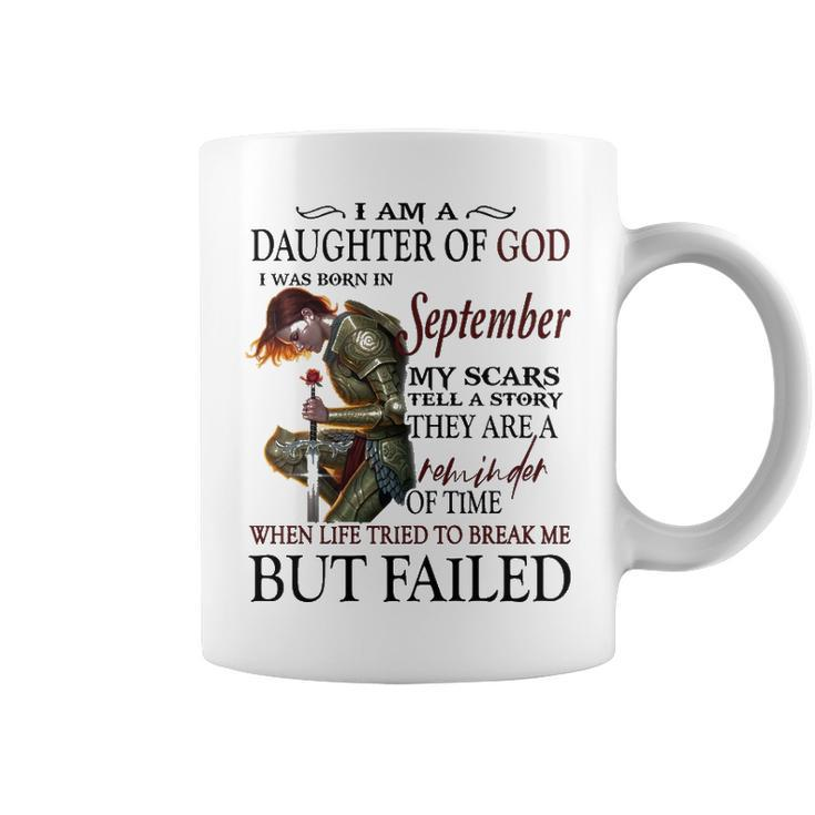 September Girl Gift   September Girl I Am A Daughter Of God Coffee Mug