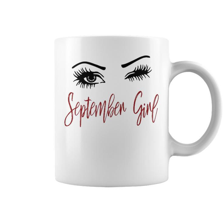 September Girl Gift   September Girl Wink Eyes Coffee Mug