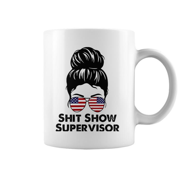 Shit Show Supervisor Funny Mom Dad Boss Manager Teacher Coffee Mug