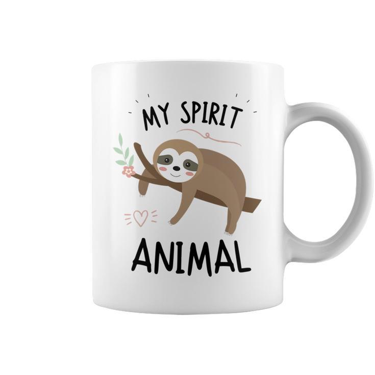 Sloth My Spirit Animal Nap Sloth Lazy 843 Shirt Coffee Mug