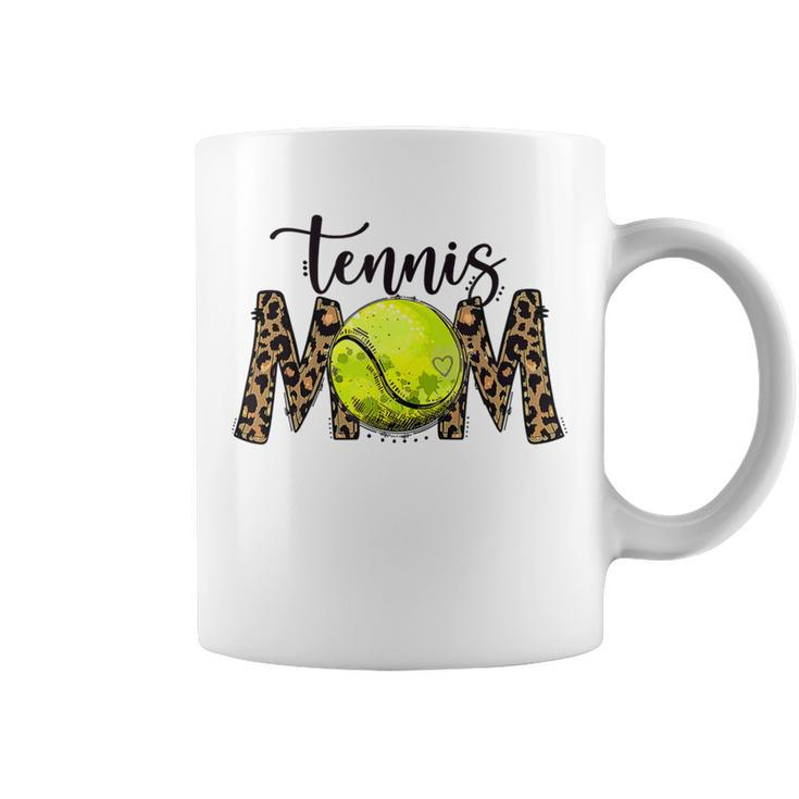 Tennis Mom Leopard Tennis Mom Mothers Day Coffee Mug