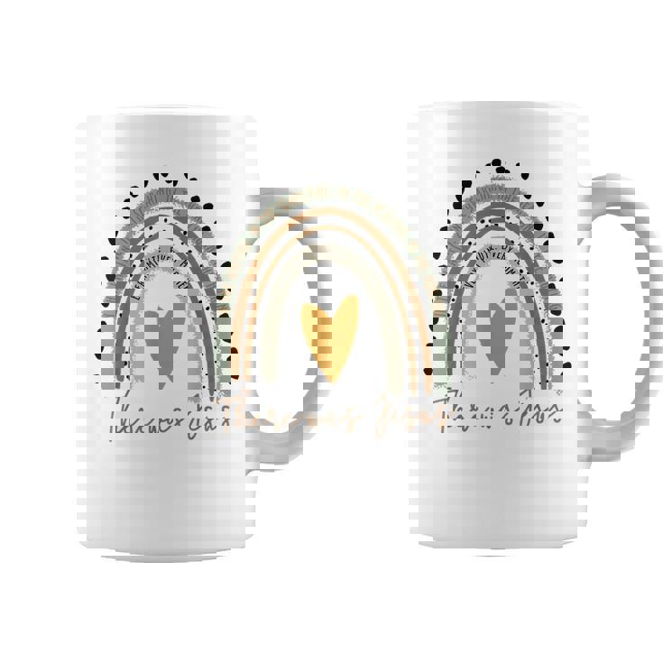 There Was Jesus Unisex Christian Religious Rainbow Vintage  Coffee Mug