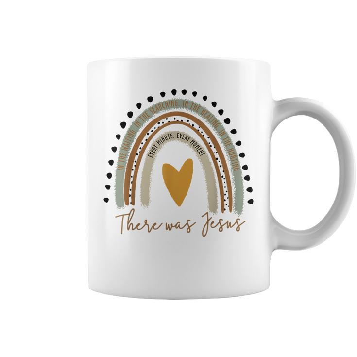 There Was Jesus Unisex Christian Religious Rainbow Vintage  Coffee Mug