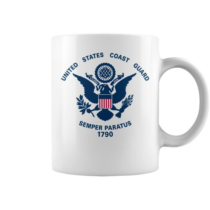 United States Coast Guard Uscg Logo Police Veteran Patriotic   Coffee Mug