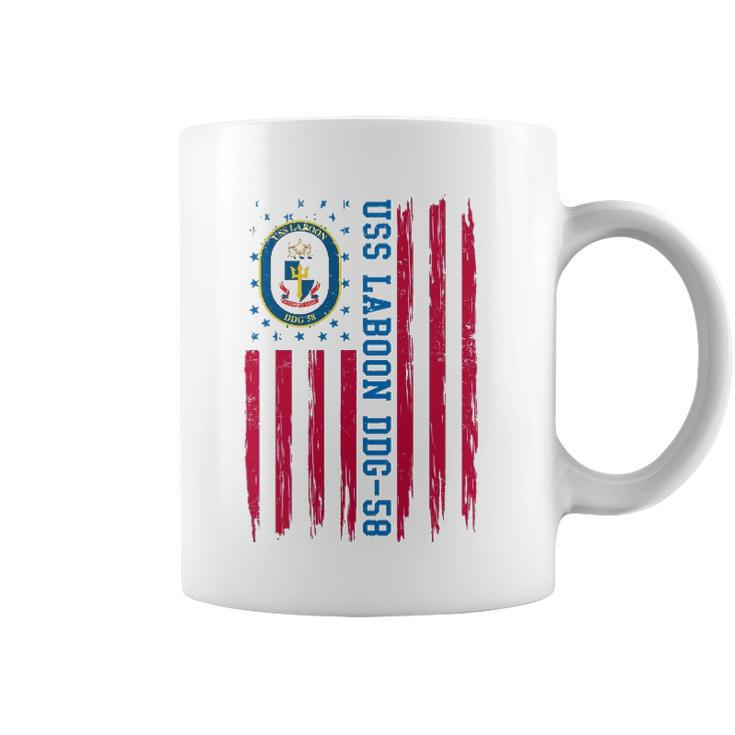 Uss Laboon Ddg-58 American Flag Veteran Fathers Day Coffee Mug