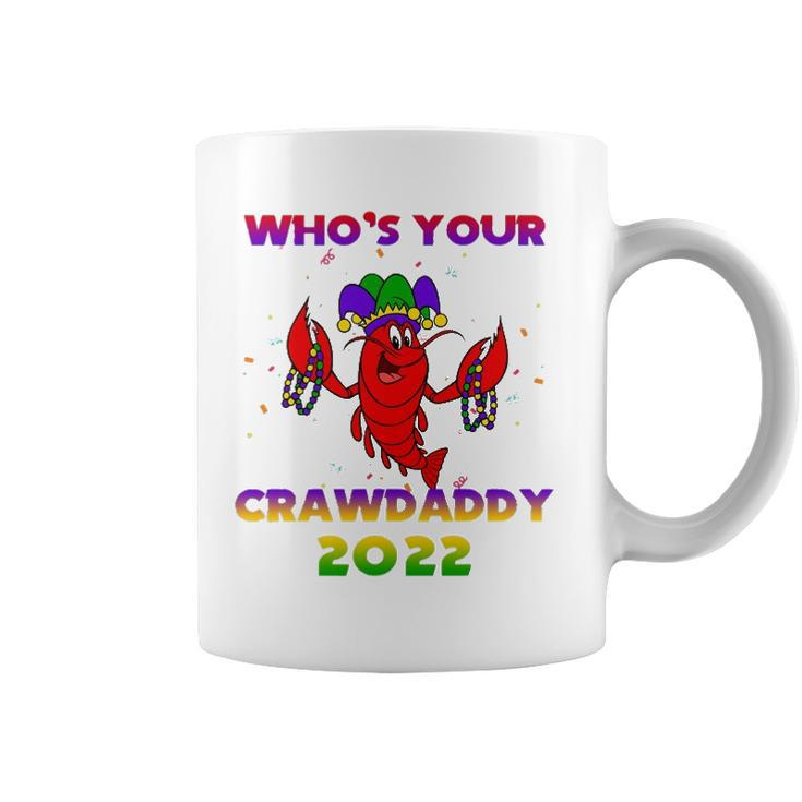 Whos Your Crawdaddy Crawfish Flag Mardi Gras Kids Men Women Coffee Mug