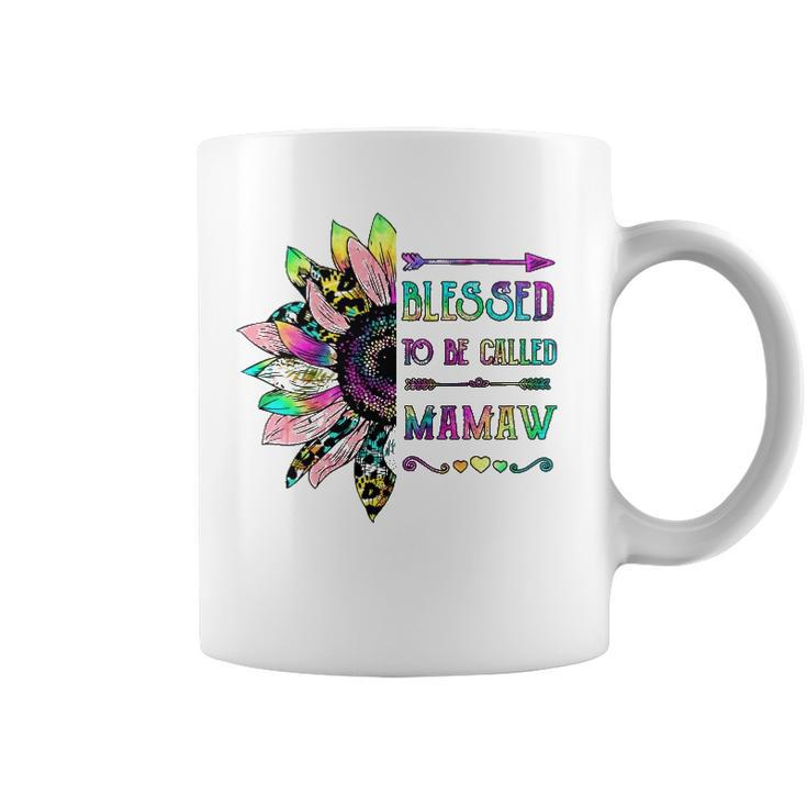 Women Blessed To Be Called Mamaw Sunflower Mothers Day Coffee Mug