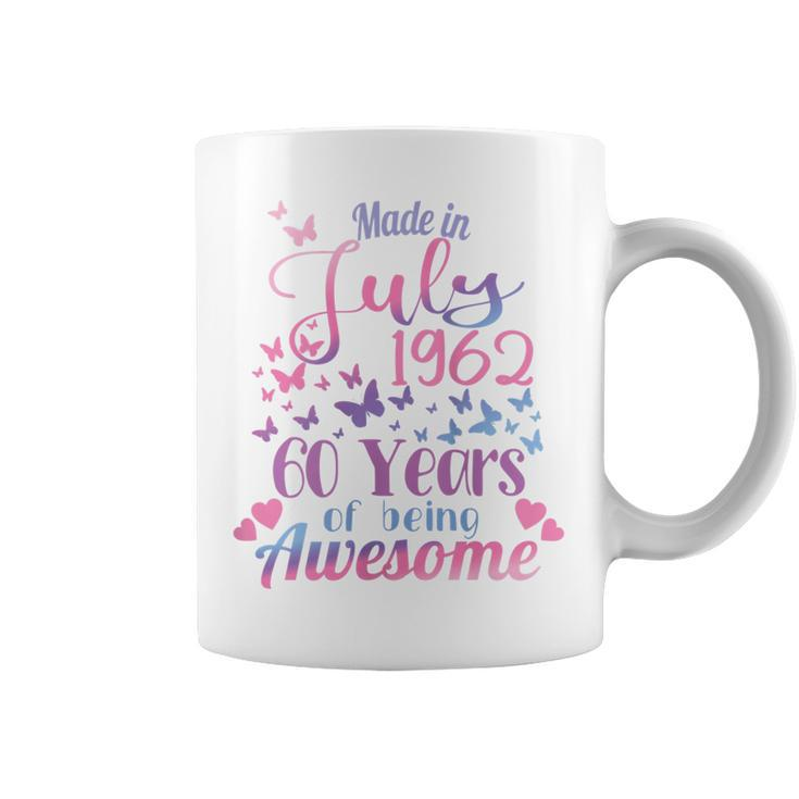 Womens 60Th Birthday July 1962 For Women Her 60 Years Old Awesome  Coffee Mug