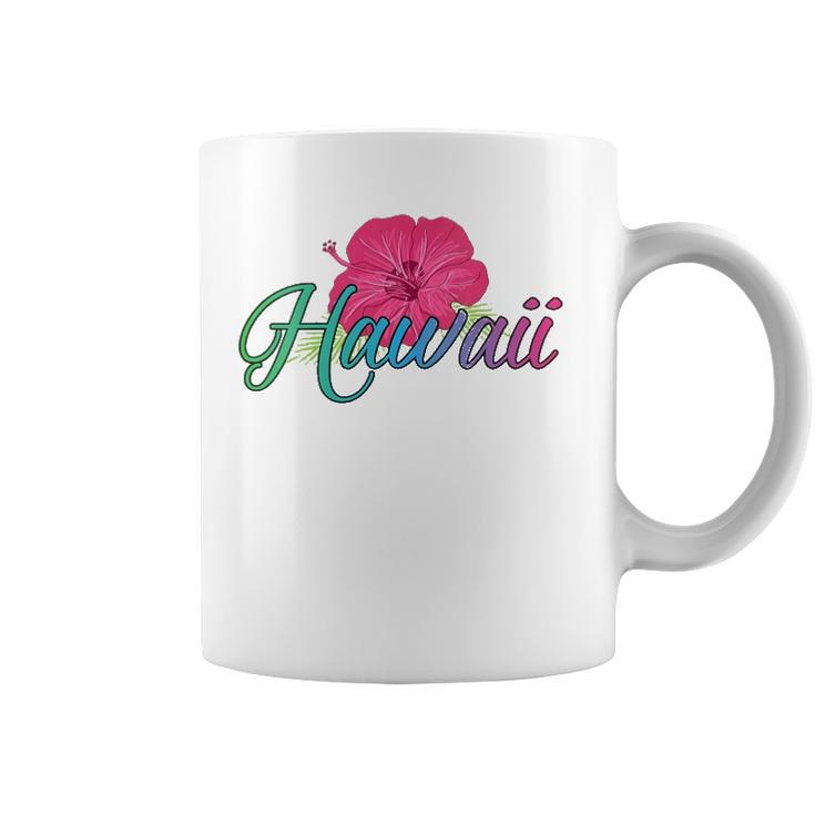 Womens Aloha Hawaii From The Island - Feel The Aloha Flower Spirit  Coffee Mug