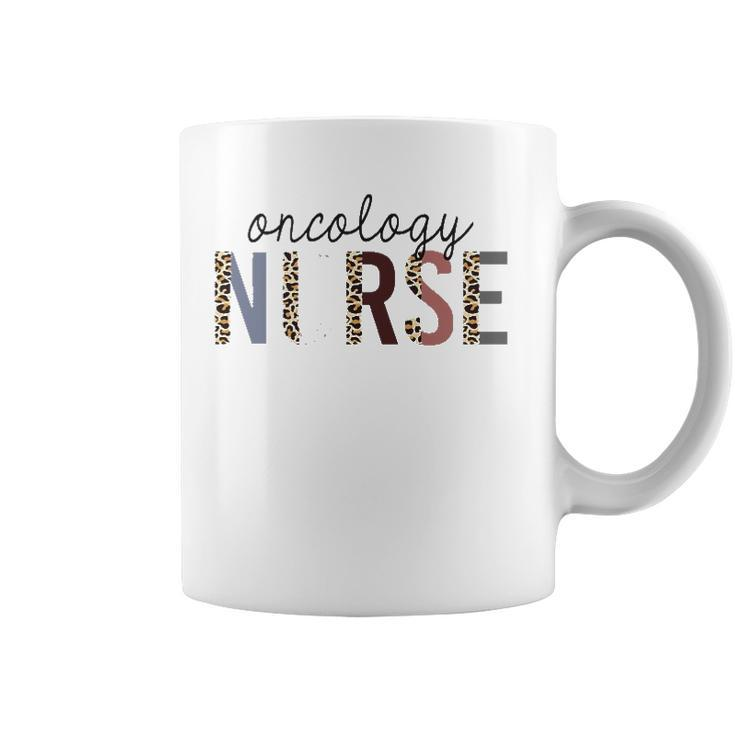 Womens Oncology Nurse Leopard Print Nursing School Women  Coffee Mug