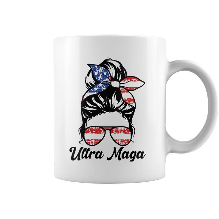 Womens Pro Trump Ultra Mega Messy Bun  Coffee Mug