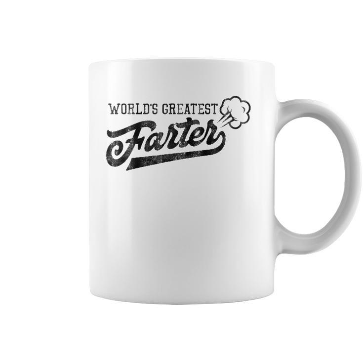 Worlds Greatest Farter Fart Dad Joke Fathers Day Coffee Mug