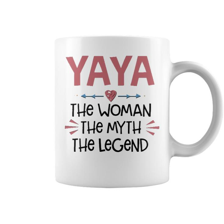 Yaya Grandma Gift   Yaya The Woman The Myth The Legend Coffee Mug