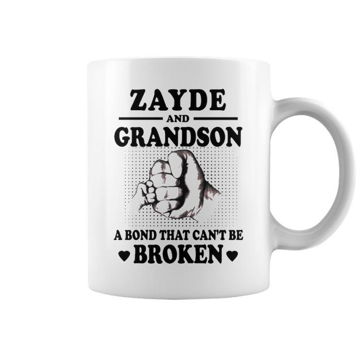 Zayde Grandpa Gift   Zayde And Grandson A Bond That Cant Be Broken Coffee Mug