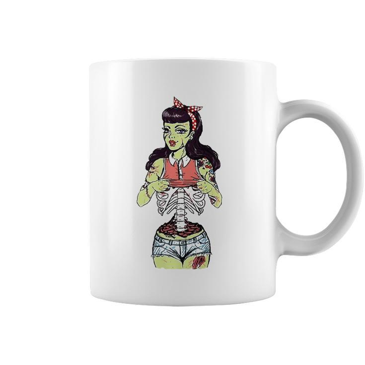 Zombie Pin-Up Girl  Halloween Costume Coffee Mug
