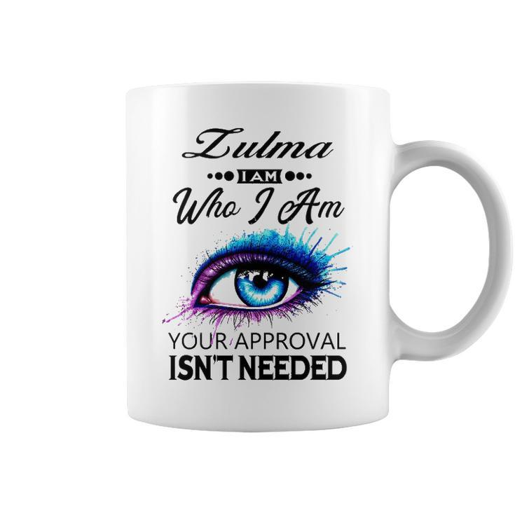 Zulma Name Gift   Zulma I Am Who I Am Coffee Mug