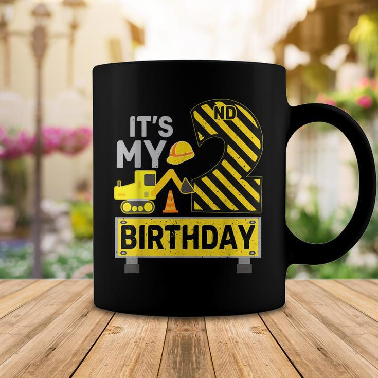 2 Years Old Boy Its My 2Nd Birthday Construction Digger Coffee Mug Funny Gifts