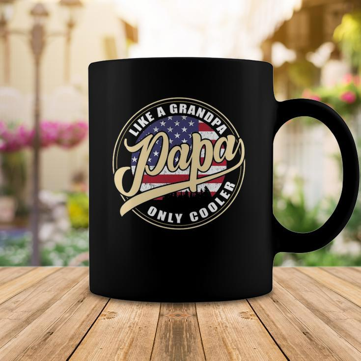 4Th Of July Dad Gifts Papa Like A Grandpa Only Cooler Coffee Mug Unique Gifts