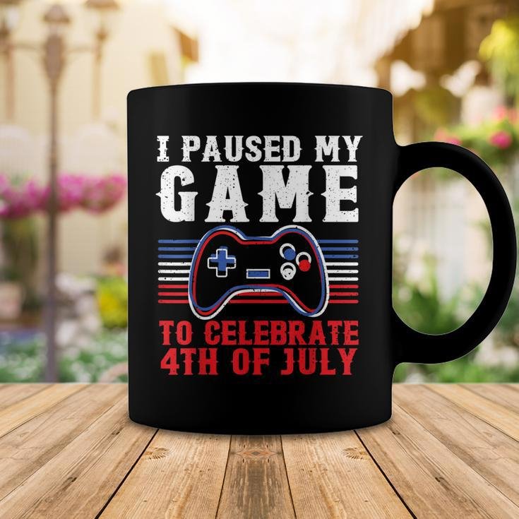 4Th Of July Gamer I Paused My Game To Celebrate 4Th Of July Coffee Mug Funny Gifts