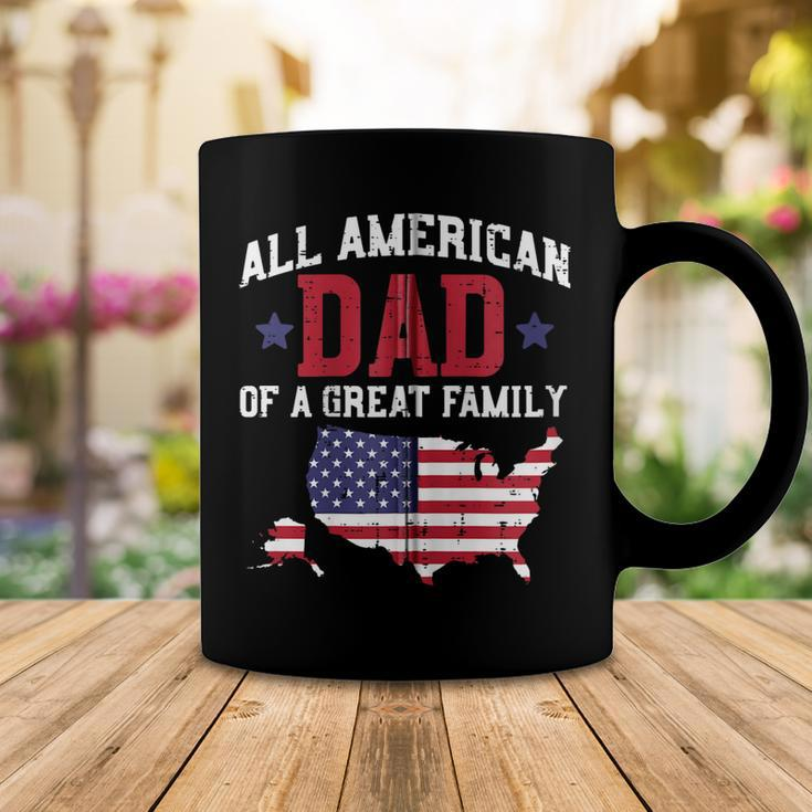 All American Dad Usa Flag 4Th Of July Fourth Patriot Men Zip Coffee Mug Funny Gifts