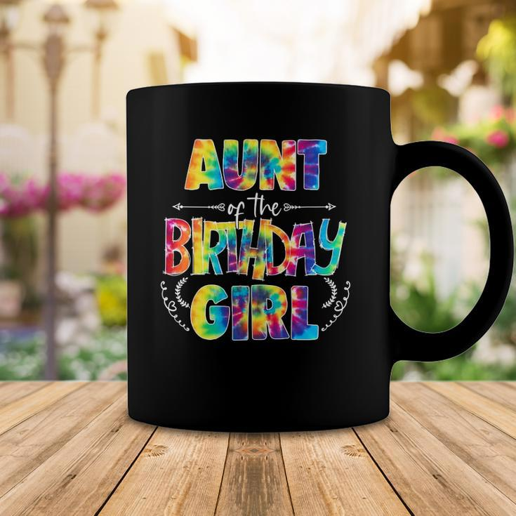 Aunt Of The Birthday Girl Matching Family Tie Dye Coffee Mug Unique Gifts