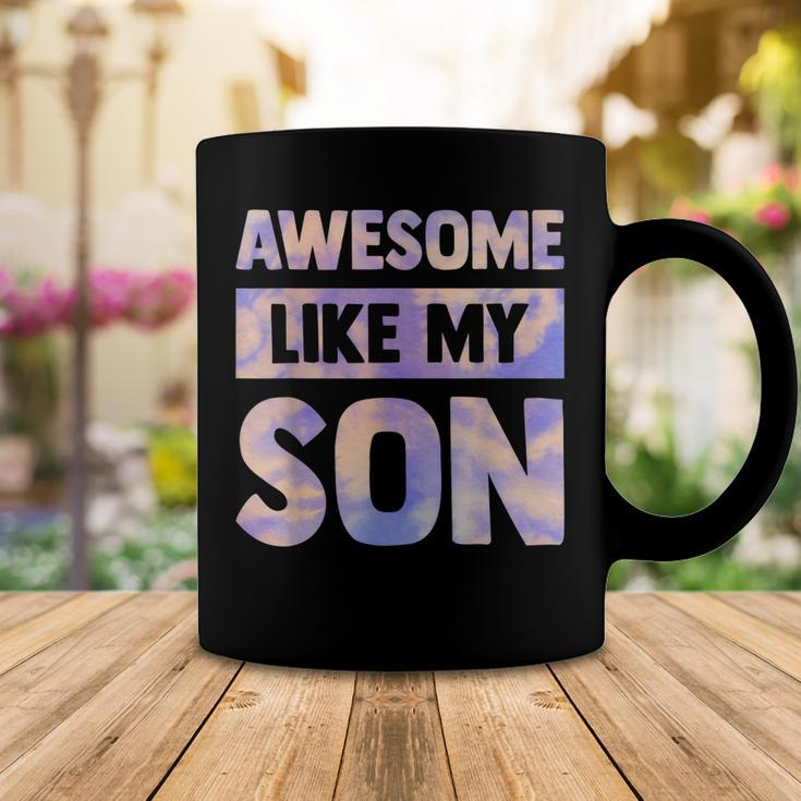 Awesome Like My Son Matching Fathers Day Family Kid Tie Dye Coffee Mug Funny Gifts