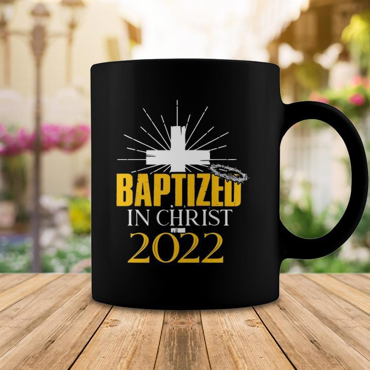 Baptized In Christ 2022 Christian Tee Baptism Faith Coffee Mug Unique Gifts