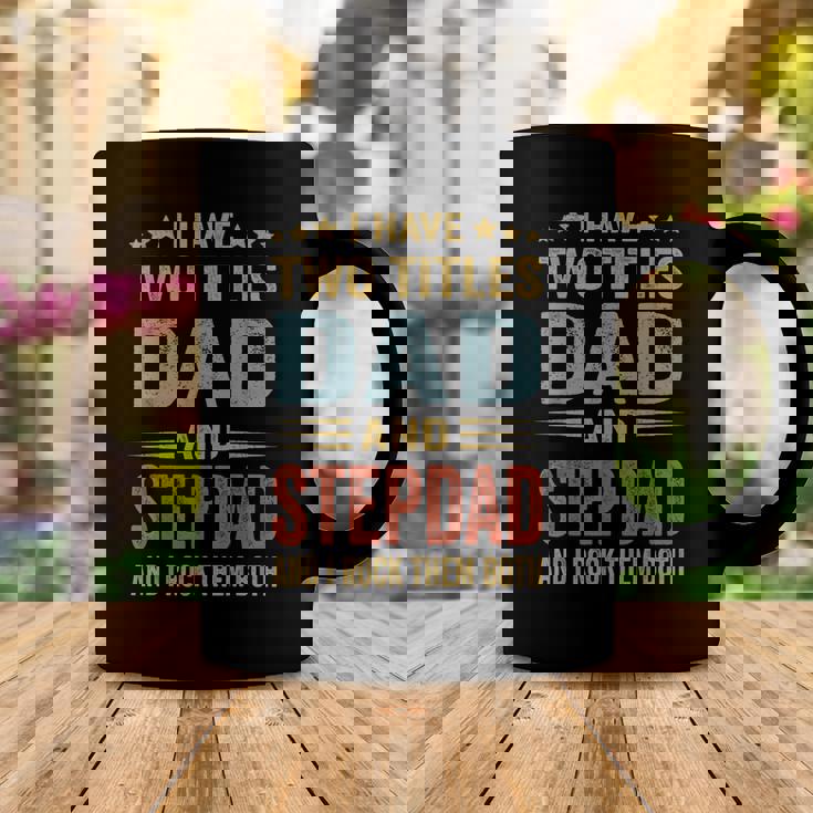 Best Dad And Stepdad Cute Fathers Day Gift From Wife V3 Coffee Mug Unique Gifts