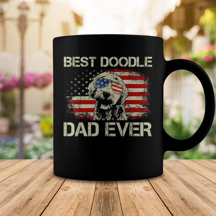 Best Doodle Dad Ever Goldendoodle 4Th Of July Gift Coffee Mug Funny Gifts
