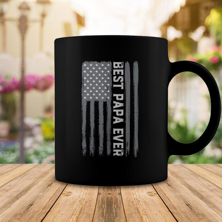 Best Papa Ever Vintage American Flag 4Th Of July Patriotic Coffee Mug Unique Gifts