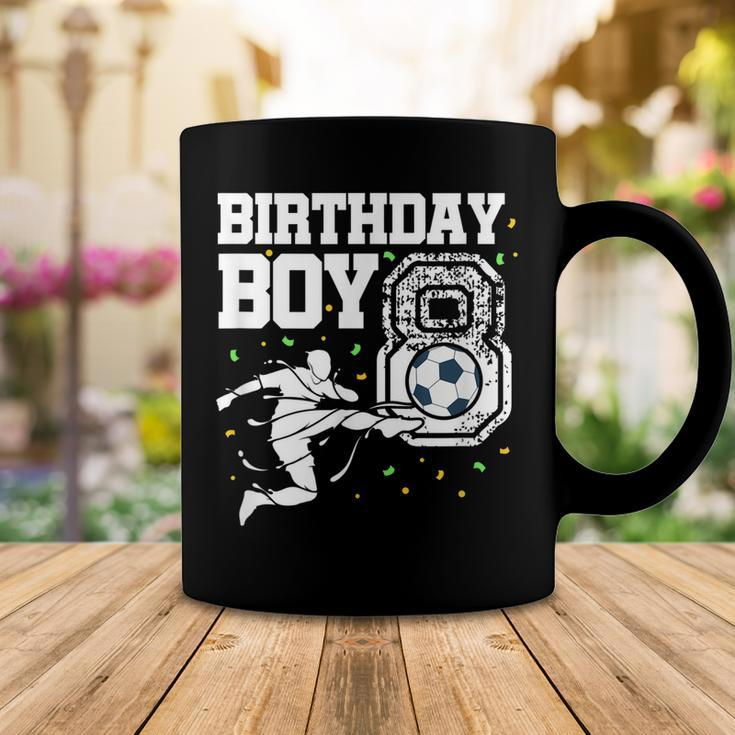 Birthday Boy 8 Soccer Football 8Th Birthday Eight Year Old Coffee Mug Funny Gifts