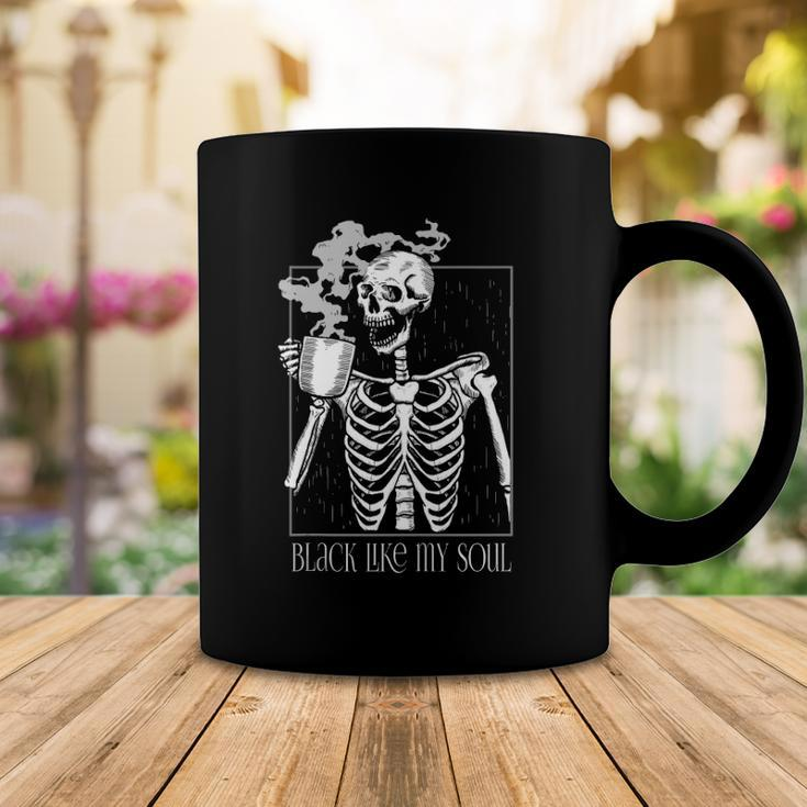 Black Coffee Like My Soul Skeleton Funny Java Or Die Coffee Mug Unique Gifts