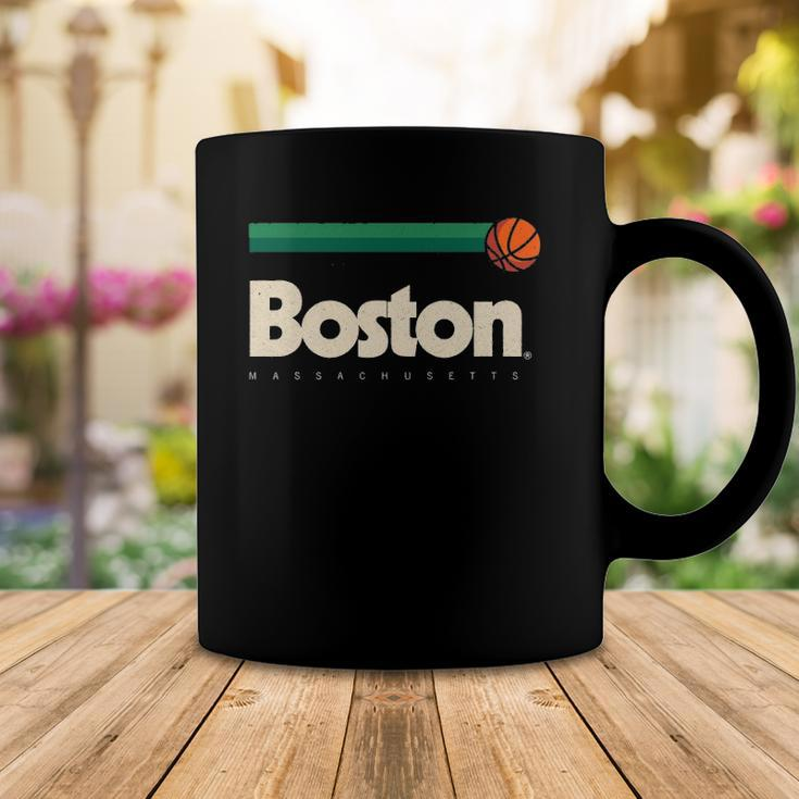 Boston Basketball B-Ball Massachusetts Green Retro Boston Coffee Mug Unique Gifts