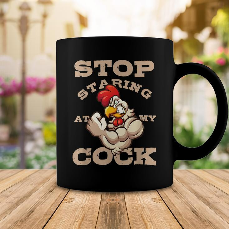 Chicken Chicken Chef Culinarian Cook Chicken Puns Stop Staring At My Cock Coffee Mug Unique Gifts
