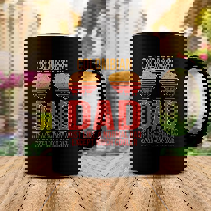 Colombian Dad Retro Sunglasses Colombia Fathers Day Coffee Mug Unique Gifts