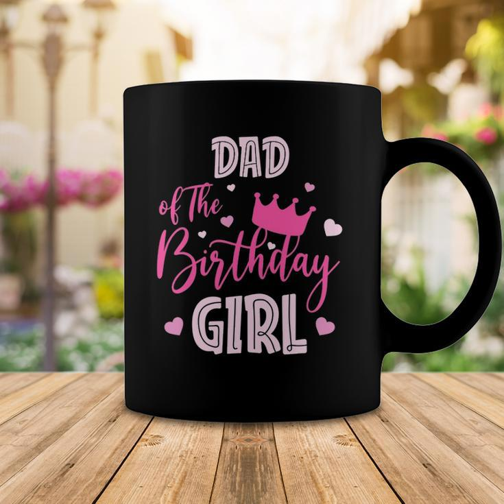 Dad Of The Birthday Girl Cute Pink Matching Family Coffee Mug Unique Gifts