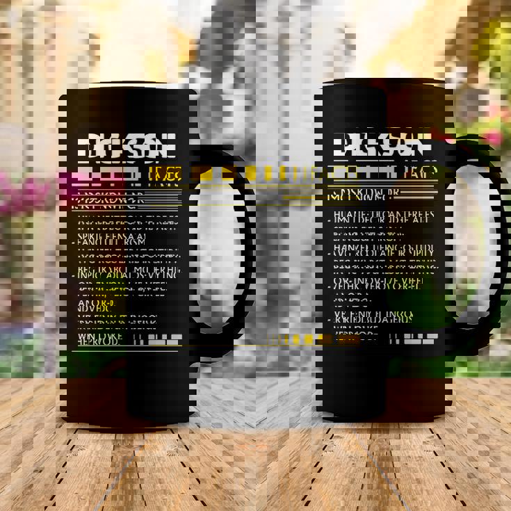 Dickson Name Gift Dickson Facts V2 Coffee Mug Personalized Gifts