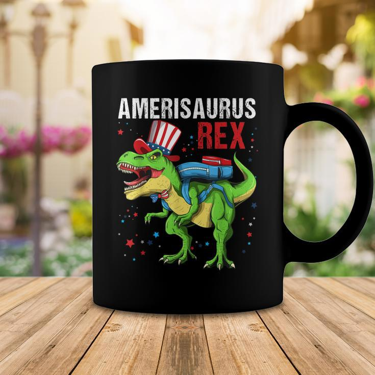 Dinosaur 4Th Of July Kids Boys Men AmerisaurusRex Funny Coffee Mug Funny Gifts