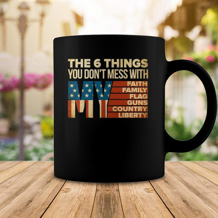 Dont Mess With My Faith Family Flag Country Gun Liberty 4Th Of July Coffee Mug Unique Gifts