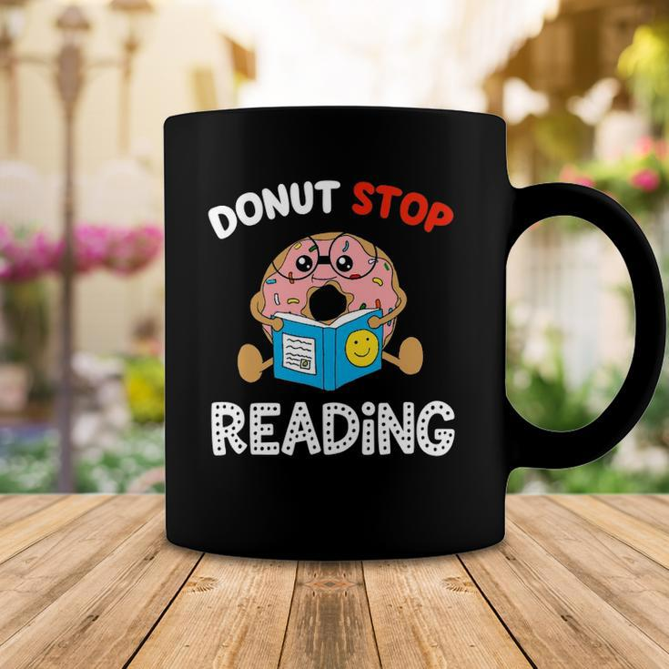 Donut Stop Reading Meme Book Reader Pun Funny Bookworm Coffee Mug Unique Gifts