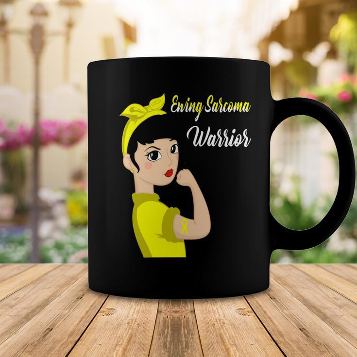 Ewings Sarcoma Warrior Strong Women Yellow Women Ewings Sarcoma Ewings Sarcoma Awareness Coffee Mug Funny Gifts