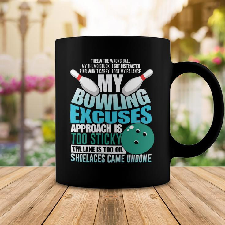 Exuses Funny Ball Strike Sport 26 Bowling Bowler Coffee Mug Funny Gifts