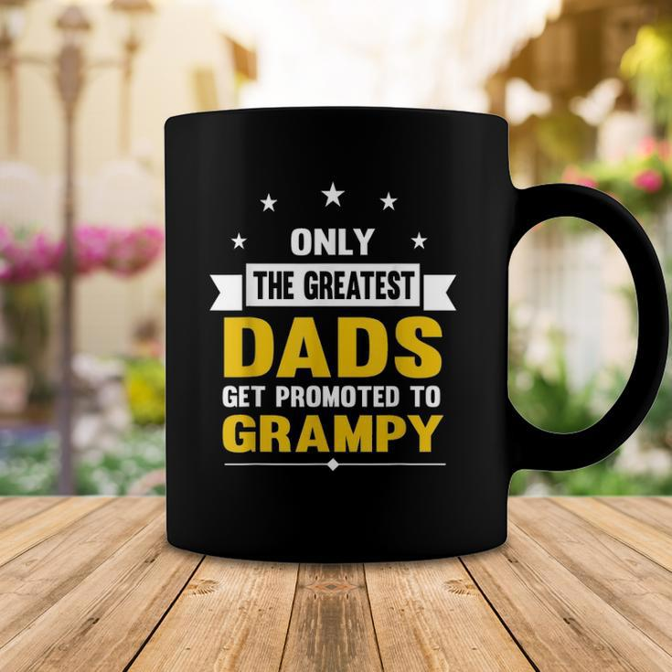 Family 365 The Greatest Dads Get Promoted To Grampy Grandpa Coffee Mug Unique Gifts