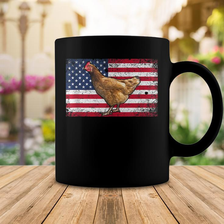 Farmer Dad 4Th Of July Patriotic Chicken Daddy V2V3 Coffee Mug Funny Gifts