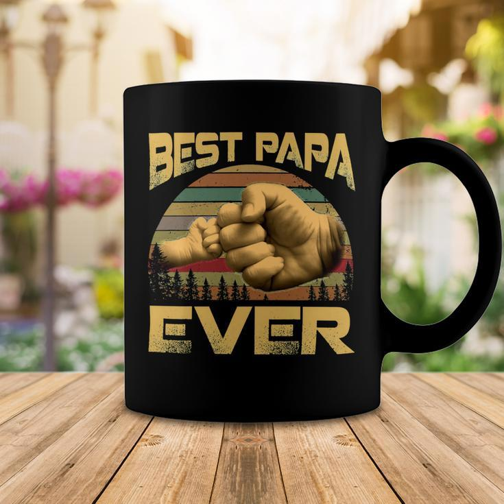 Father Grandpa Best Papa Ever Retro Vintage 54 Family Dad Coffee Mug Unique Gifts